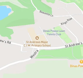 map for St Andrews Major C.I.W. Primary School