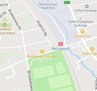 map for Bellingham Fish Bar