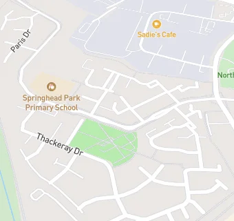 map for Springhead Park Primary School