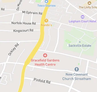 map for Gracefield Dental Practice