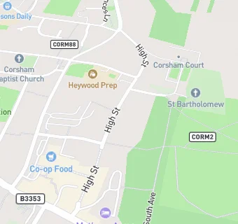 map for Corsham Tasty Bites