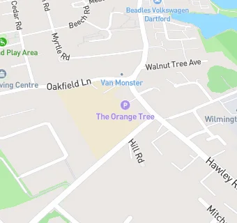 map for Oakfield Junior School