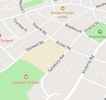 map for Stanwell  School