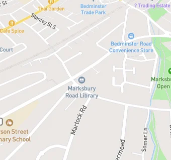 map for Oasis Academy Marksbury Road