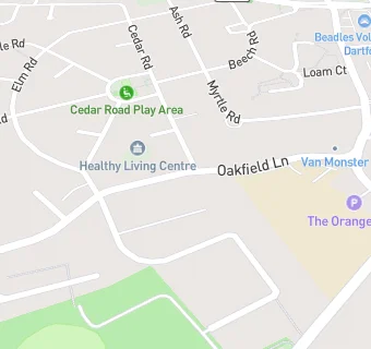 map for Oakfield Children's Centre Nursery