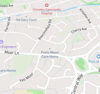 map for Poets Mews Care Home