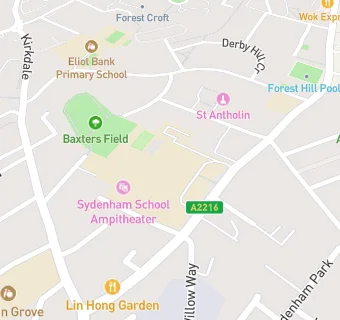 map for Sydenham School
