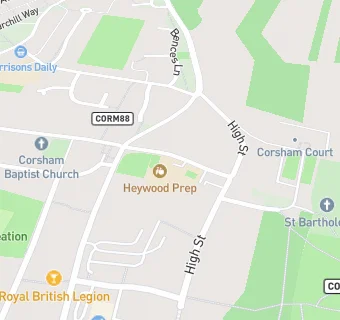 map for Heywood Prep