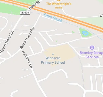 map for Winnersh Primary School