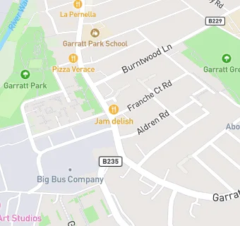 map for Morleys Garratt Lane