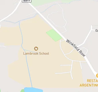 map for Lambrook School