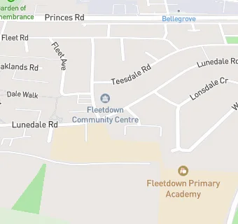 map for Fleetdown Primary Academy