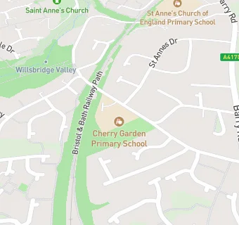 map for Cherry Garden Primary School