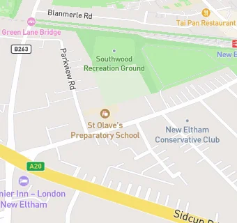 map for St Olave's Preparatory School