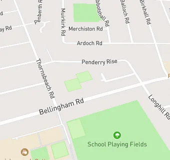 map for Bellingham Bowling Club