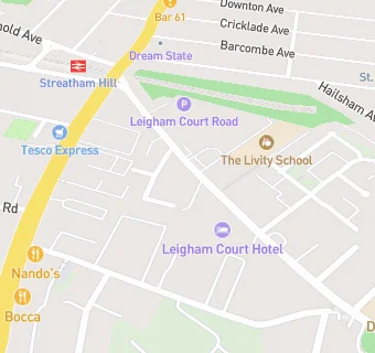 map for Leigham Court Hotel