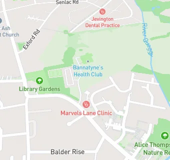 map for Ico Health Group - Marvels Lane Surgery