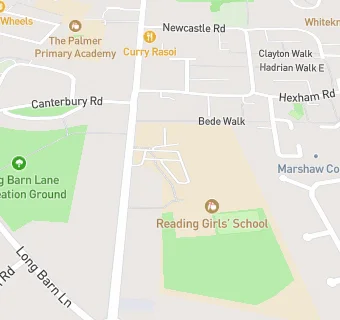 map for Chartwells at Reading Girls School