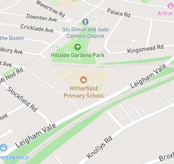 map for Hitherfield Infant School