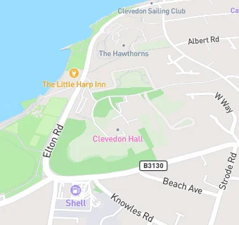 map for Clevedon Hall