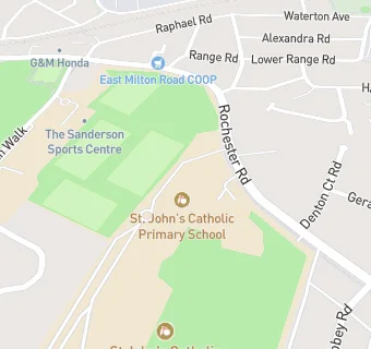 map for St John's Catholic Primary School, Gravesend