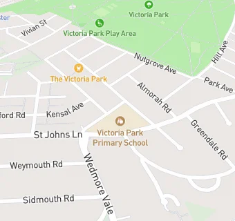 map for Victoria Park Community Infant School