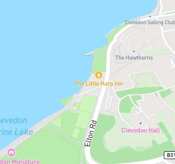 map for Clevedon Promenade Bowling Club