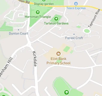 map for Eliot Bank Primary School