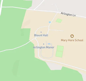 map for Mary Hare School