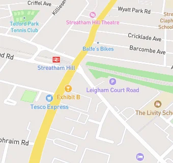 map for Streatham Hill Group Practice