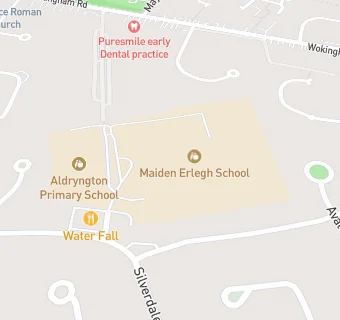 map for Maiden Erlegh School