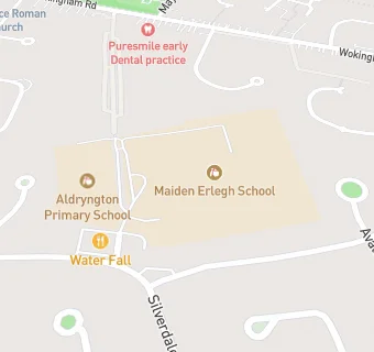 map for Maiden Erlegh School