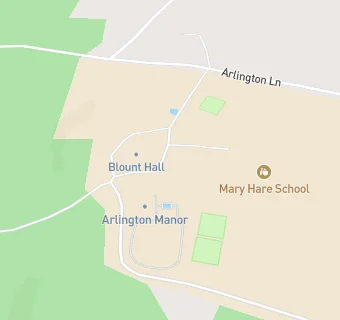 map for Mary Hare Grammar School