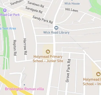 map for Holymead Junior School