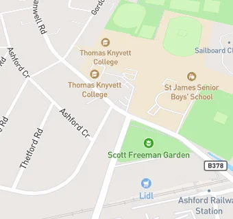 map for Stanwell Road Surgery