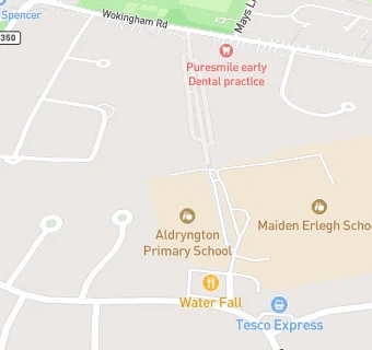 map for Cater Link at Aldryngton Primary School