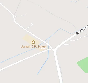 map for Llanfair C.P. School