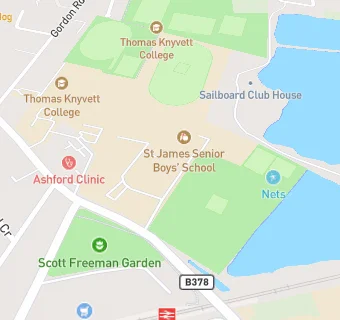 map for St James Senior Boys' School