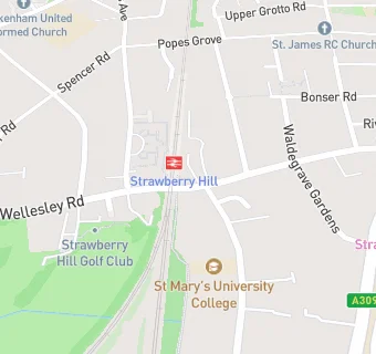 map for Strawberry Hill Golf Club