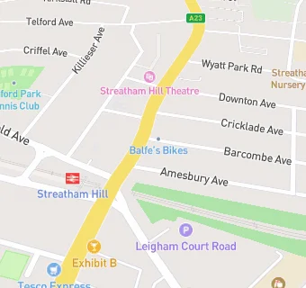 map for Streatham Pharmacy