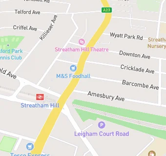 map for Streatham Pharmacy