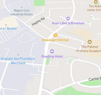 map for The New Reading Hotel and Cafe