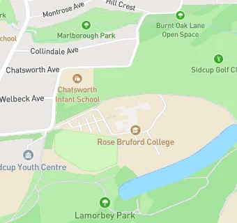 map for Rose Bruford College
