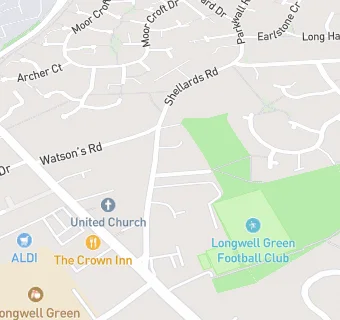 map for Longwell Green Community Association