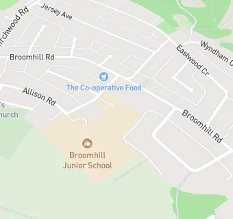 map for Broomhill Infant & Nursery School