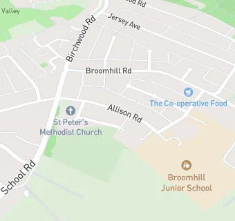 map for Family Action Broomhill FOOD club