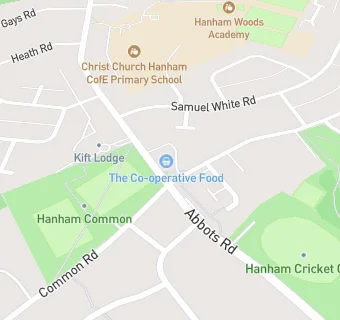 map for Hanham Common Butchers