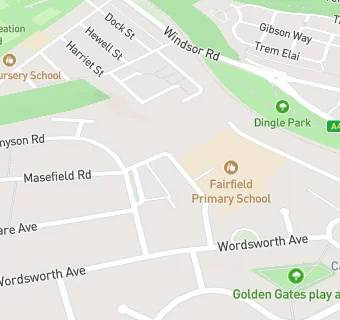 map for Fairfield out of school Club