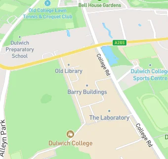 map for Dulwich College