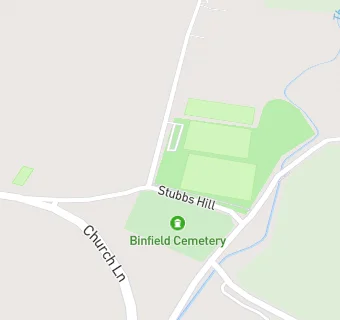 map for Baldies Bites at Binfield Football Club